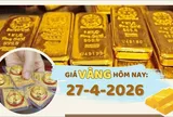 Giá vàng hôm nay 27-4: Áp lực lãi suất kìm đà tăng
