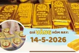 Giá vàng hôm nay 14-5: Lạm phát gia tăng, vàng đối mặt áp lực ngắn hạn