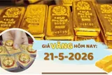 Giá vàng hôm nay 21-5: Giảm 2 triệu đồng/lượng