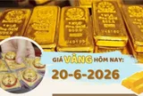 Giá vàng hôm nay 20-6: SJC tăng 500.000 đồng/lượng