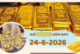 Giá vàng hôm nay 24-6: SJC giảm 1 triệu đồng/lượng