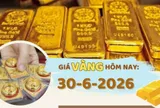 Giá vàng hôm nay 30-6: Giảm sâu