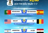 Lịch thi đấu World Cup 2026 ngày 7-7