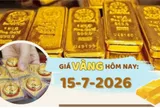Giá vàng hôm nay 15-7: Phục hồi nhờ lạm phát Mỹ hạ nhiệt
