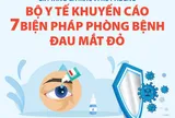 Gia tăng ca mắc vi rút Adeno: 7 biện pháp phòng bệnh đau mắt đỏ