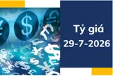 Tỷ giá ngày 29-7: USD duy trì sức mạnh trước quyết định lãi suất của Fed