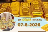Giá vàng hôm nay 7-8: SJC tăng gần 1 triệu đồng/lượng, vàng thế giới hướng mốc 4.400 USD/Ounce