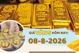 Giá vàng hôm nay 8-8: Tăng vọt
