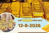 Giá vàng hôm nay 12-8: SJC giảm 600.000 đồng/lượng, vàng thế giới tăng nhẹ