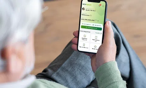 VCB Digibank có thêm giao diện "An Vui" cho khách lớn tuổi