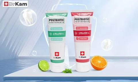 DrKam Postbiotic - Kem đánh răng sinh học Việt Nam tiên phong ứng dụng lợi khuẩn bất hoạt