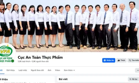 Phát hiện trang mạo danh Cục An toàn thực phẩm trên mạng xã hội