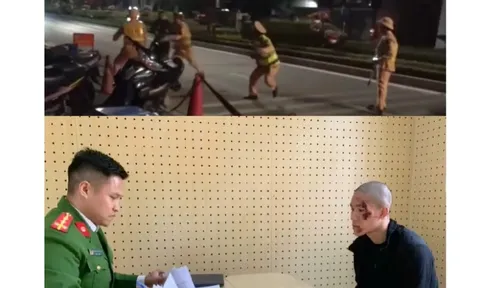 Phú Thọ: tạm giữ hình sự đối tượng “thông chốt” khiến một cảnh sát giao thông bị thương