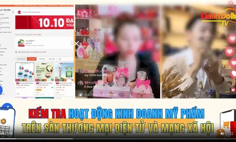 Kiểm tra hoạt động kinh doanh mỹ phẩm trên sàn TMĐT và Mạng xã hội