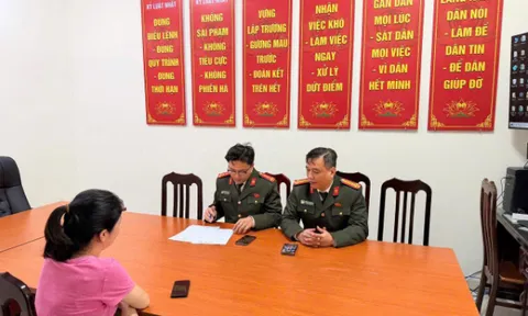 Công an phường Ô Chợ Dừa xử lý trường hợp đăng tải nội dung vi phạm quy định về bầu cử