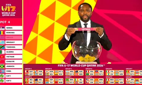 Bốc thăm FIFA U17 World Cup 2026: Việt Nam cùng bảng Mali, Bỉ và New Zealand