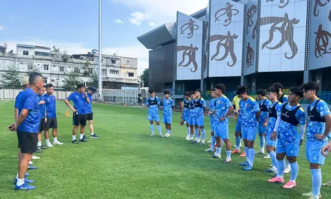 U19 Việt Nam sẵn sàng cho trận đấu gặp U19 Myanmar