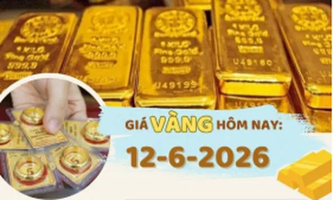 Giá vàng hôm nay 12-6: Quay đầu tăng mạnh 6,5 triệu đồng/lượng