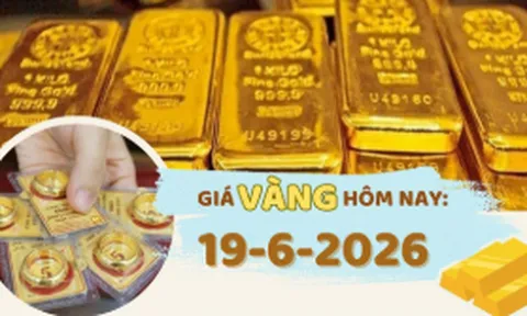 Giá vàng hôm nay 19-6: Giảm mạnh 4 triệu đồng/lượng