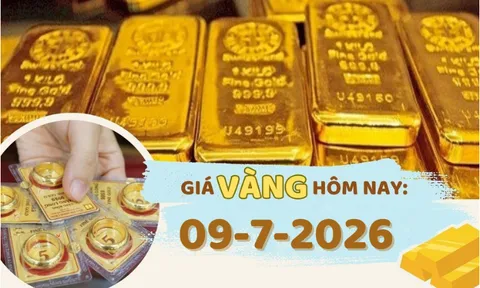 Giá vàng hôm nay 9-7: Vàng trong nước lao dốc theo đà giảm của thế giới