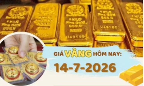 Giá vàng hôm nay 14-7: Đồng loạt lao dốc