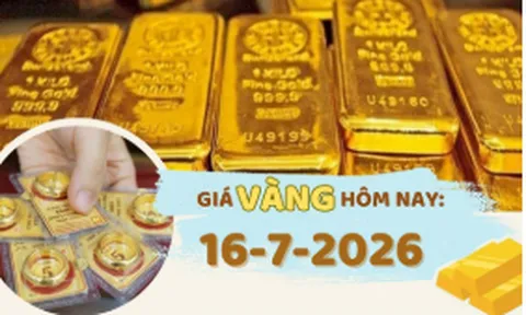 Giá vàng hôm nay 16-7: Tăng 1 triệu đồng/lượng