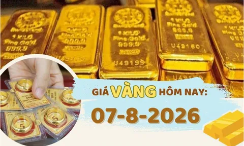 Giá vàng hôm nay 7-8: SJC tăng gần 1 triệu đồng/lượng, vàng thế giới hướng mốc 4.400 USD/Ounce
