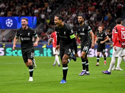 Vòng bảng Champions League 2024-2025: Liverpool ngược dòng trước AC Milan, Real Madrid thắng Stuttgart