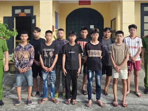 Thanh Hóa: gây rối trong đêm ở Tĩnh Gia, 10 đối tượng bị tạm giữ hình sự