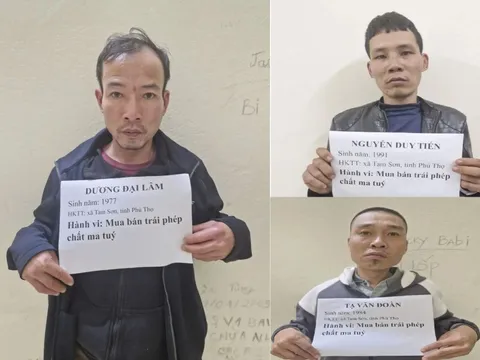 Phú Thọ: liên tiếp triệt phá các ổ nhóm ma túy, cờ bạc, pháo nổ trái phép