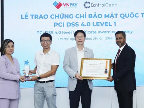 Control Case trao Chứng chỉ bảo mật quốc tế PCI DSS cao nhất cho VNPAY