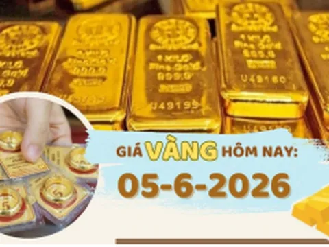 Giá vàng hôm nay 5-6: Vàng trong nước giảm theo thế giới