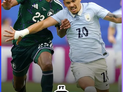 World Cup 2026: Uruguay chật vật giữ lại 1 điểm trước Ả Rập Xê Út
