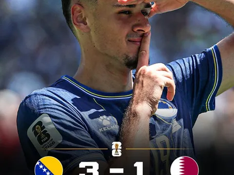 World Cup 2026: Qatar chính thức bị loại sau thất bại trước Bosnia