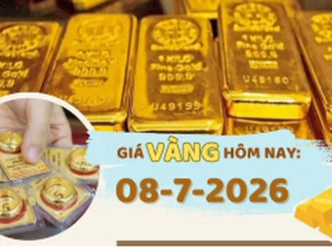 Giá vàng hôm nay 8-7: SJC giảm 1 triệu đồng, các ngân hàng trung ương tiếp tục mua vàng