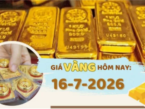 Giá vàng hôm nay 16-7: Tăng 1 triệu đồng/lượng