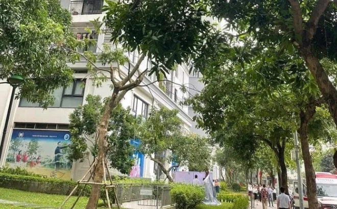 Thương tâm bé trai 5 tuổi tử vong trước sảnh chung cư khi bố mẹ vắng nhà