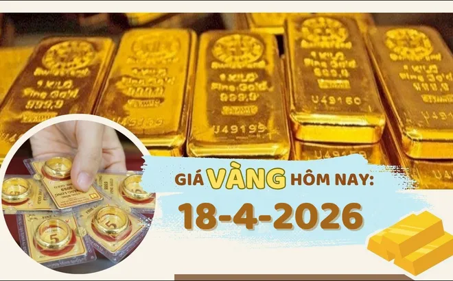 Giá vàng hôm nay 18-4: Bật tăng sau tuyên bố của ông Donald Trump về eo biển Hormuz