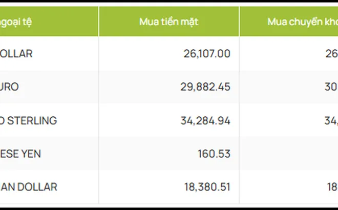 Tỷ giá ngày 16-5: USD tăng nhờ dữ liệu kinh tế Mỹ tích cực
