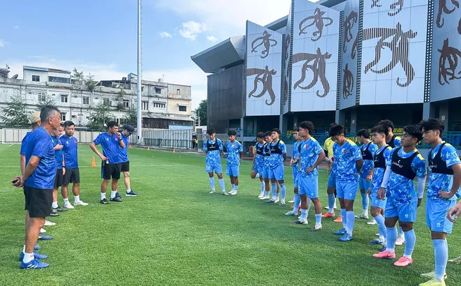 U19 Việt Nam sẵn sàng cho trận đấu gặp U19 Myanmar