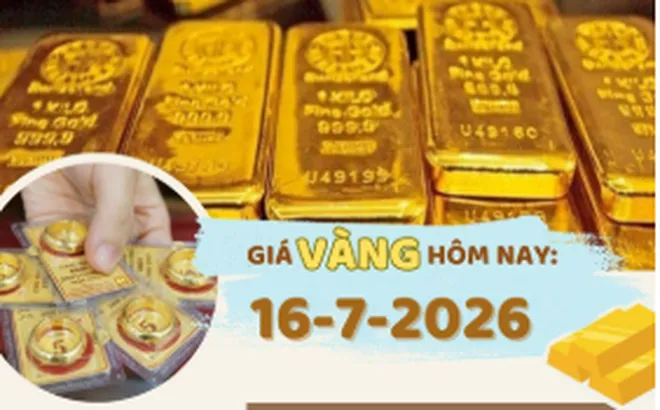 Giá vàng hôm nay 16-7: Tăng 1 triệu đồng/lượng
